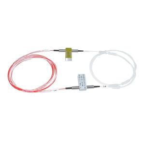 China 1X2 Interruptor óptico mecánico con bloqueo / sin bloqueo Baja pérdida de inserción supplier