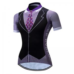 China Female Mountain Bike Riding Jersey Short sleeved Cycling Gravel Jersey supplier