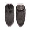 China 4X4 5x5 6x6 Straight Cambodian Virgin Hair Lace Closure Natural Color wholesale