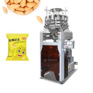 China SS304 Fried Peanut Snacks Back Seal Bagging Machine With Multihead Weigher on sale