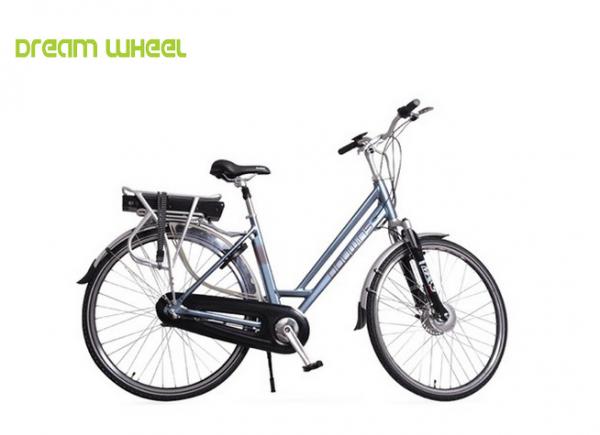 Double Tube Frame 700C Electric Urban Bike , Easy Motion City Electric Bike With