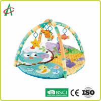 China 100% Polyester Washable Portable Baby Activity Play Gym Mat Infant Toddlers on sale
