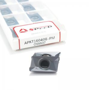 Cemented Indexable Milling Inserts , Apkt 1604 Carbide Inserts For Stainless Steel