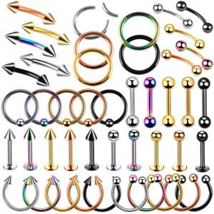 Steel Segment Ring Ear Piercings Nose Ring Lip Eyebrow Piercings Ear Ring Captive Bead Ring Body Jewelry Piercings