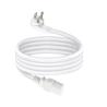 Ángulo recto NEMA 5-15P a C13 Cordón de alimentación US de 3 puntas enchufe a IEC C13 Cable CA para monitor, servidor, PDU, 10A 125V