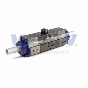 China Explosion Proof 3 Position Valve Actuator , High Speed Small Pneumatic Actuator supplier