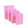 Personal logo printing ladies underwear Pink color paper shopping bag