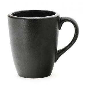 China Custom logo plain black glazed color reusable ceramic coffee mug supplier