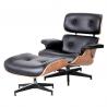 Home Office Furniture Wooden Chair Living Room Leather Lounge Chair with Ottoman