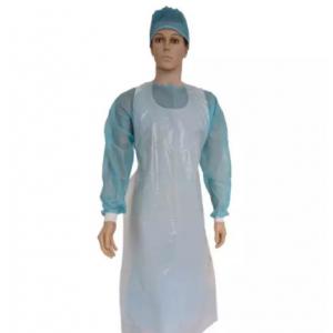 Waterproof Disposable Plastic Apron 0.045MM Thickness With Ties At Waist