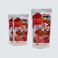 China 180 Grams Bagged Tomato Paste Red Sauce Pasta For Restaurant on sale