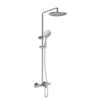 China Mango de zinc Construcción robusta de cobre mezclador termostático ducha con cabeza de lluvia on sale