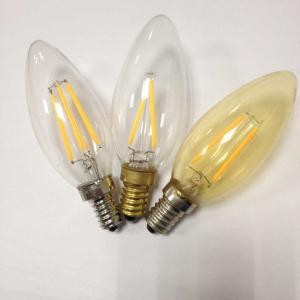 VINTAGE C35 E12/E14 LED CANDLE LIGHT 2W 4W AMBER GLASS 120V 230V