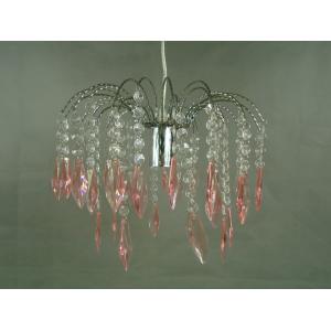 Romantic Pink Acrylic Lamp Shades D250*H180 3 Way Gimbal
