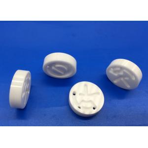 China Zirconia Ceramic Disc / Round  Ceramic Block with Holes Slot Pattern Design supplier