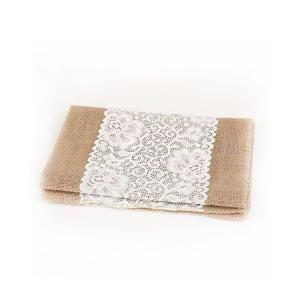 China Waterproof Decorative Linen Table Runner Sustainable Oil Resistant wholesale