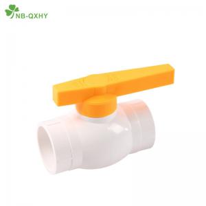 China ABS PP Handle NB-QXHY Customizable 1/2-2 PVC Ball Valve for Water Media and High Thickness supplier