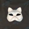 China Arte de moldeo de pulpa en forma de cara de gato blanco. Se puede pintar y es adecuado para su uso en fiestas, especialmente durante la Navidad. Es ecológico y biodegradable. wholesale
