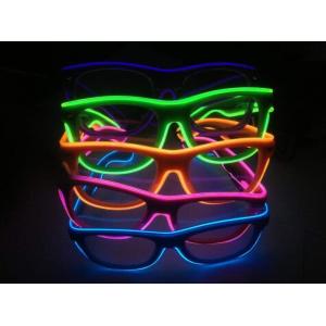 China Shinging El Wire Glasses With Diffraction Effect Lens For Watching Fireworks supplier