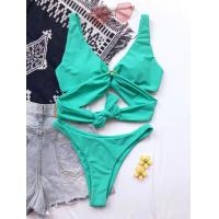 China Heart Chain Swimming Suits Bikini Fashion Solid Color Ladies Sexy Swimsuit Bikini on sale