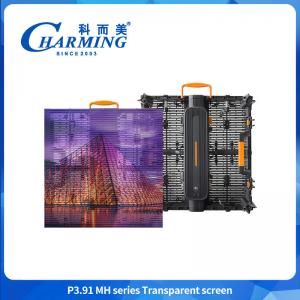 Rental P3.91 transparent screen waterproof for outdoor use factory outlet best sale