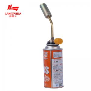 Manual Ignition 20cm Gas Heating Torch , Zinc Alloy Cooking Torch Lighter