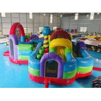 China New Design Popular Inflatable Fun City Earth Figure Giant Inflatable Playground Inflatable Bouncer With Slide For Kids on sale
