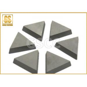 Hardness Tungsten Carbide Brazed Tips , Carbide Cutting Tips YG3 YG6X Grade