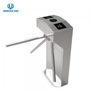 China Popular Shape Vertical Tripod Turnstile Gate With 1.5mm Thickness Stainless Steel For Entrance / Exit Gate supplier