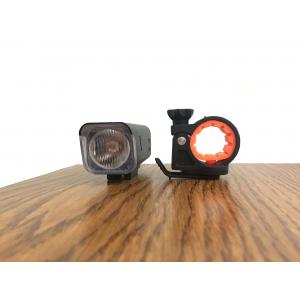IP64 Waterproof Powerful Led Bike Lights Black Color Charged By 4*AA Battery