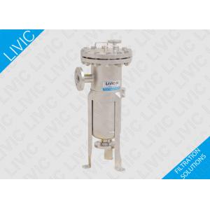 Pipe Water Filter 0.6MPa / 1.0MPa , Stainless Steel Basket Filter For Electronics Industry