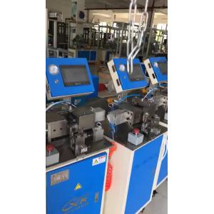 100pcs/Hour Auto Cable Machine , Dia1-2.5mm Cable Cutting End Forming Machine