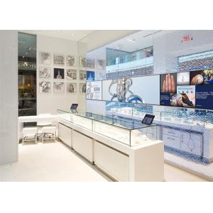 China LED Lights Decorated Custom Glass Display Cases / Shop Display Cabinets supplier