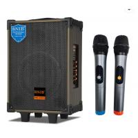 China OEM Portable Wooden Karaoke Party Speaker Dj Sound System Guitar Input on sale