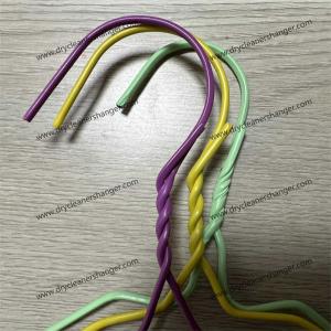 Disposable Plastic Covered Wire Hangers 16 Inch  1.9mm Hanger Diameter