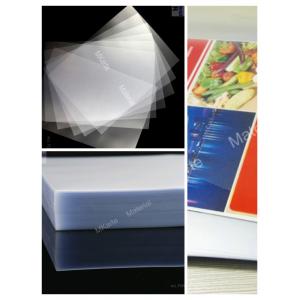 Abrasion Resistant Pvc Overlay Sheet For Various Digital Printers HP Indigo / Konica Minolta