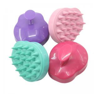 China Durable Hair Scalp Massage Brush Plastic / Silicone Material For Pet Shower supplier