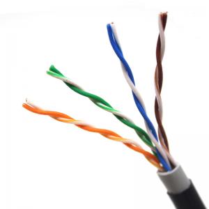 Waterproof Utp 4pr 24awg Cat5e Ethernet Cable Bare Copper Outdoor Cable