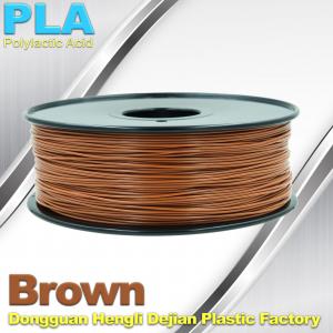 China Brown PLA Filament 3D Printer Materials  1kg  / spool supplier