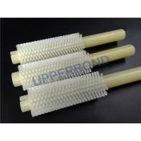 China Customized Size Tobacco Machinery Spare Parts White Plastic Custom Nylon Brushes on sale