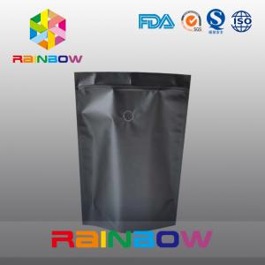 China Mouisture Proof Black Matte Aluminum Foil Coffee / Tea Bag Packaging supplier