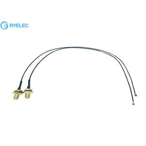 China Waterproof rear bulkhead  SMA rp female to ipex UFL  with RF  coaxiai cable assmbely supplier