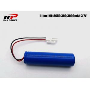 5C Discharge 3000mAh 3.7V 30Q SAM 15A 18650 Li ion Cell for gas and fire detector