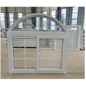 China 80mm UPVC Single Double Glass Sliding Window with Screen Net and Crescent Lock PVC Sliding Windows wholesale