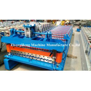 China Pre - Painted Corrugated Metal Roofing / Roof Sheet Roll Forming Machine 5.5kw supplier