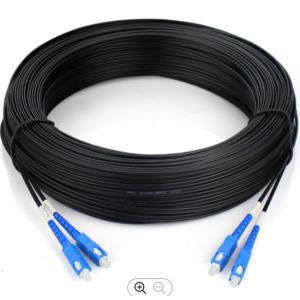 China Cabo pendente do OEM 100m FTTH com o blindado exterior do conector do ST do SC FC do LC supplier
