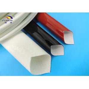 Electric Wires Varnished Silicone Fiberglass Sleeving / Fiber Glass Insulation Sleeve