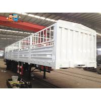 China Animals Transporting 3 Axles Dropside Removable Stake Semi Trailer on sale