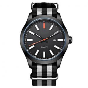 275mm Nylon Wrist Watch Quartz Movement Mens Analog Sports Watch