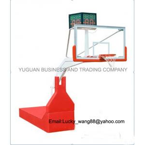 China FIBA certification high grad flexible competition basketball stand indoor type supplier